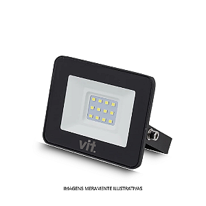 Refletor Led 10w 6500k Bivolt Vit