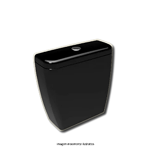 Caixa Acoplada Para Vaso Sanitário Preta Loren Way-One Lorenzetti