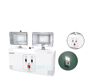 Luminária de Emergência Bloco 12w 2200LM 2 Farol BR AVANT