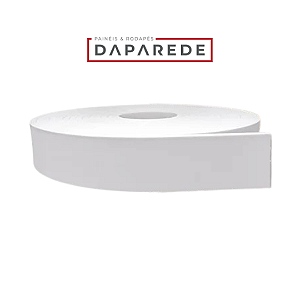 Rodapé EVA Autocolante Branco Liso 7cm X 10m  DAPAREDE
