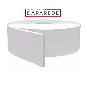 Rodapé EVA Autocolante Branco Liso 10cm X 5m  DAPAREDE