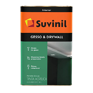 Tinta Gesso E Drywall 18L Branca  SUVINIL