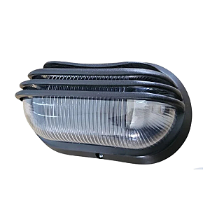 Luminária Tartaruga Com Grade Meia Lua Preta  SYKALIGHT