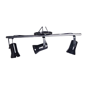 Trilho C/3 Spot Articulado Preto  SYKALIGHT