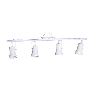 Trilho C/4 Spot Articulado Branco  SYKALIGHT
