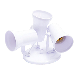 Spot Triplo Articulado Branco  SYKALIGHT