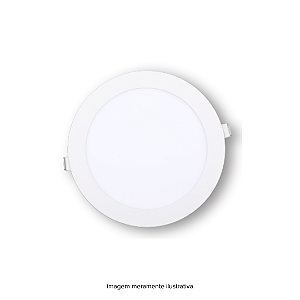 Painel Led Redondo Embutir Branco 18W 6K PS Rajix