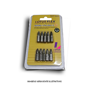 Jogo Ponteiras Phillips 1/4" Ph2 C/10 Ref.6441 Lotus
