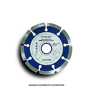 Disco de Corte Diamantado Segmentado 110mm Heavy Duty