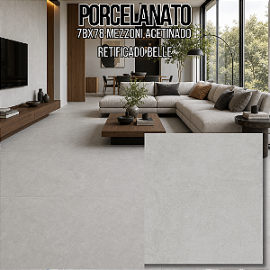 Porcelanato "A" 78x78 Mezzoni Acetinado Retificado Belle