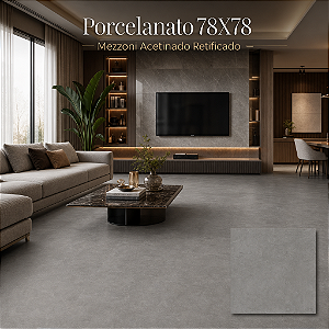 Porcelanato "A" 78x78 Mezzoni Acetinado Retificado Belle