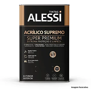 Tinta Acrílica Supremo Super Premium 18L Branco Fosco Alessi
