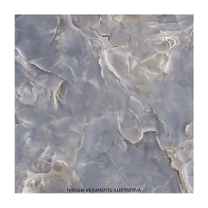 Piso Cerâmico "B" 60x60 Lagoon Polido Retificado Unique (Similar ao Porcelanato)