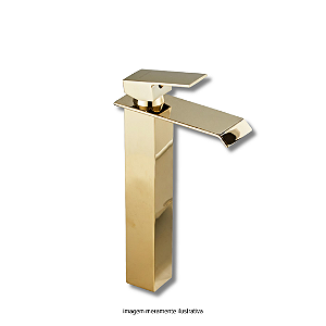 Torneira Cascata Misturador Monocomando Dourado DC-6006AG Deckcasa