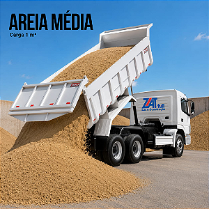Areia Média Carga 1 m³