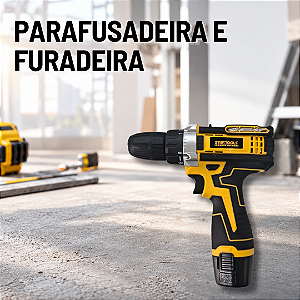 Parafusadeira e Furadeira Elétrica Recarregável 12V SR0739 Startools