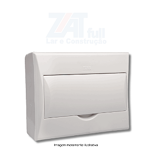 Quadro Distribuição 8 Disjuntores Sobrepor AC&A Brasil