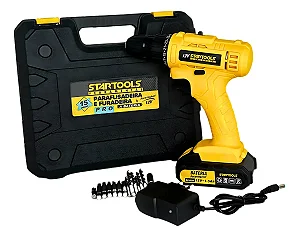Parafusadeira e Furadeira Pro 12V + 15 Peças Startools