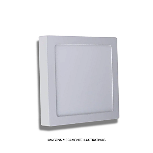 Painel Led 24W Quadrado Sobrepor 6k PS Price Led