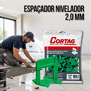 Espaçador Nivelador Eco 2,0 mm Verde Cortag