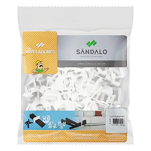 Nivelador Piso 3MM 100 Peças Clip Pop Sandalo