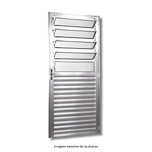 Porta Alumínio Basculante 210x80cm Direita Reli