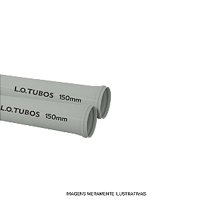 Tubo PVC Esgoto 150 mm 6 m L.O.