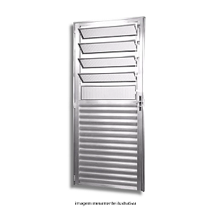 Porta Alumínio Basculante 210x80cm Esquerda Reli