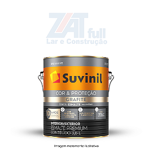 Tinta Esmalte Cor e Proteção 3,6L Grafite Claro Fosco Suvinil