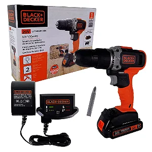 Parafusadeira e Furadeira de Impacto 3/8" 20V Black Decker