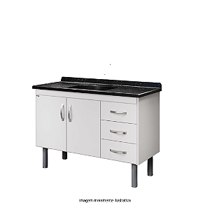 Armário Cozinha Pop Tóquio Branco 1,20 m A.J.Rorato