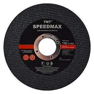 Disco Corte Ferro 4" 115x1,0x22 Speedmax