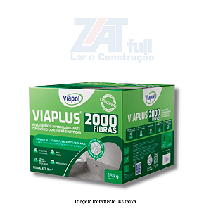 Viaplus 2000 Fibras Caixa 18kg Viapol
