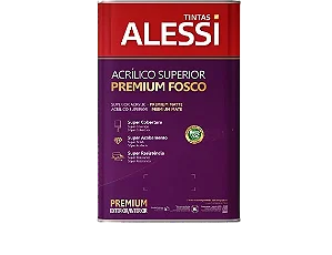 Tinta Acrílica Superior Premium 18L Branco Fosco Alessi