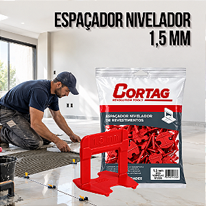 Espaçador Nivelador Eco 1,5 mm Vermelho Cortag
