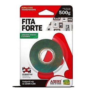 Fita Dupla Face 12mmx2m Verde Adere