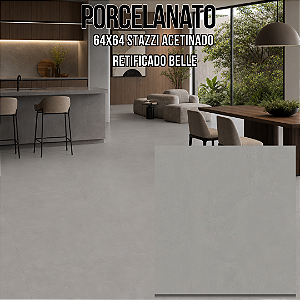 Porcelanato Classe A 64x64 Stazzi Acetinado Retificado Belle