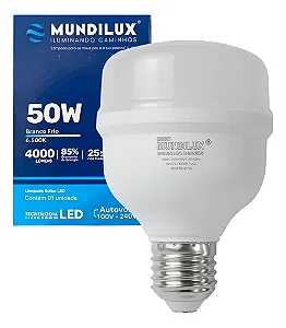 Lâmpada Led 50W Alta Potência 6500k Mundilux
