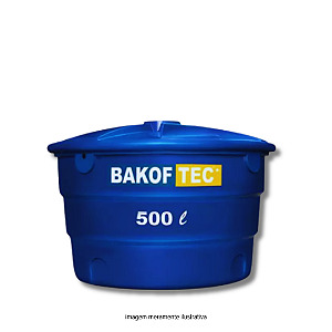 Caixa D'Água 500L Polietileno Azul Bafok