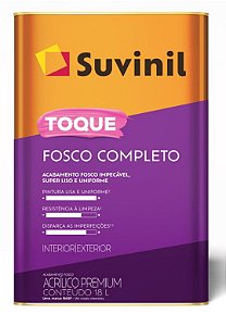 Tinta Acrílica Toque Fosco Completo 18L Gelo Suvinil