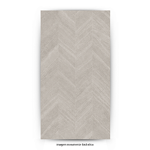Porcelanato “A” 63x121 Lumenn Chevron Cinza Acetinado Retificado Belle