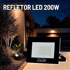 Refletor LED 200W 6500k IP66 Bivolt Zled