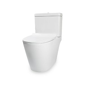 Kit Vaso Sanitário Duplo Acionamento + Caixa Acoplada + Assento Branco 6 L Manplex