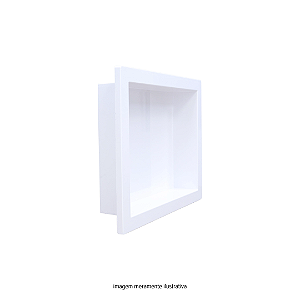 Nicho de Banheiro P/ Embutir 30X40cm Branco Plastilit