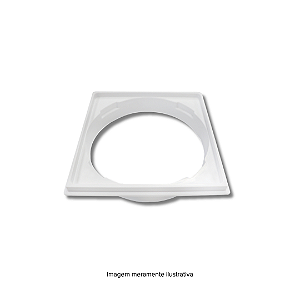 Porta Grelha Quadrada Branca 150mm Plastilit