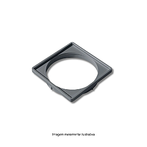 Porta Grelha Quadrada Cinza 150mm Plastilit