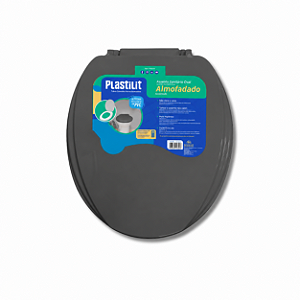 Assento Almofadado Cinza Escuro Plastilit