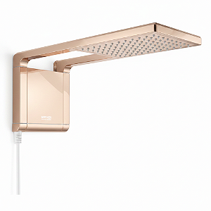 Ducha Acqua Duo Branco/Rose 5500W 127V Lorenzetti