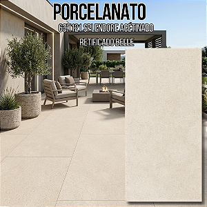 Porcelanato "A" 63x121 Splendore Acetinado Retificado Belle