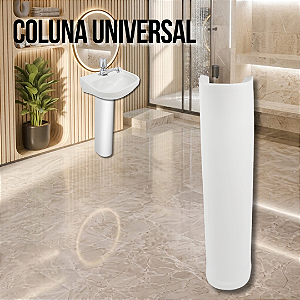 Coluna Universal Para Lavatório Branca Santa Marina